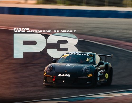P3 at Dubai Autodrome GP circuit